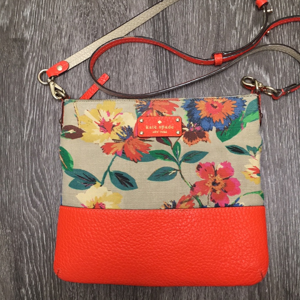 Kate Spade canvas crossbody bag